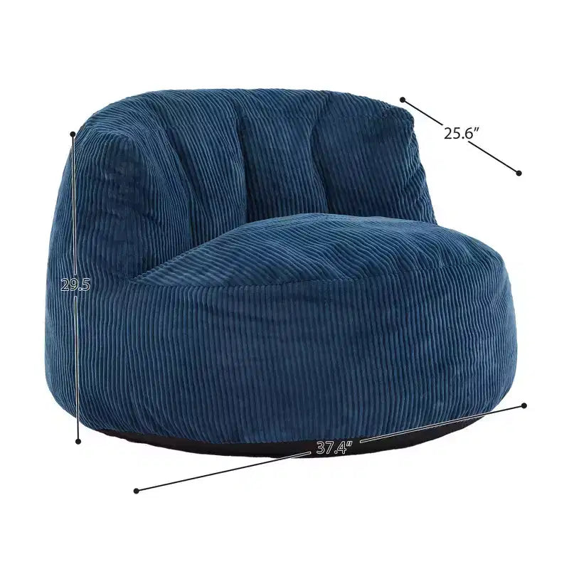 37,4 Pollici Pouf a Sacco a Forma di Sedia per Tutte le Età, Adatto per Soggiorno, Camera da Letto e Sala Giochi