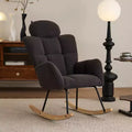  Mid Century Modern Accent Arm Chair Padded Seat with High Backrest and Pillows (Ivory/Dark Gray/Pink)