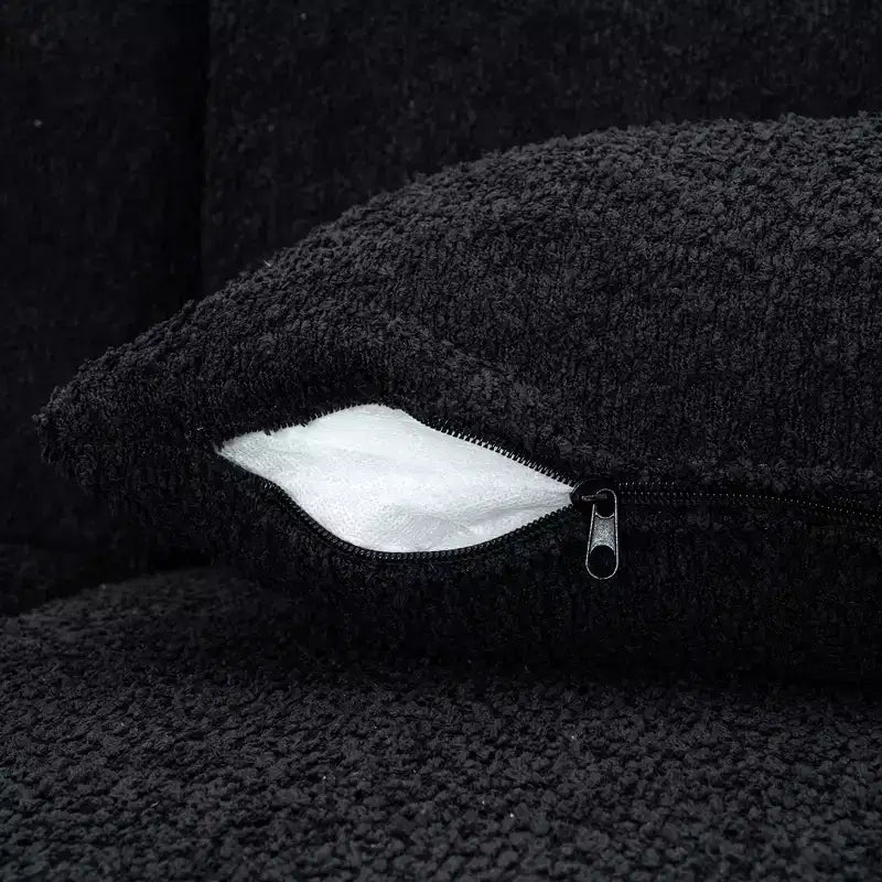 144 Divano imbottito con due chaise longue e cinque cuscini