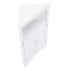 Mobile credenza ad angolo, mobiletto da bagno a terra con ante e ripiani, mobiletto indipendente per cucina, soggiorno, bagno