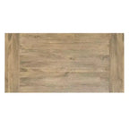 Tavolo da pranzo in legno massello di mango stile rustico, larghezza 183 cm