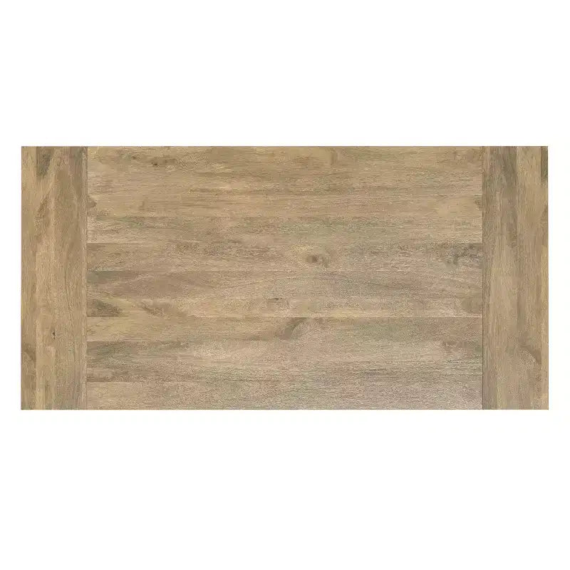 Tavolo da pranzo in legno massello di mango stile rustico, larghezza 183 cm