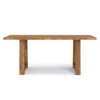 Tavolo da pranzo in legno massello di mango stile rustico, larghezza 183 cm