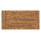 Tavolo da pranzo in legno massello di mango stile rustico, larghezza 183 cm