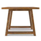 Tavolo da pranzo in legno massello di mango stile rustico, larghezza 183 cm