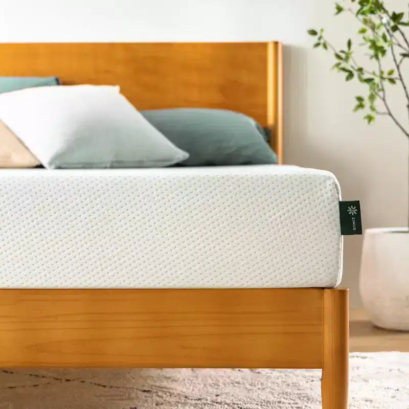Materasso Queen in Memory Foam da 8 Pollici, Senza Fibra di Vetro, Sostegno Medio-Rigido, Sollievo dalla Pressione Zonato, Schiume e Tessuti Certificati Sicuri.