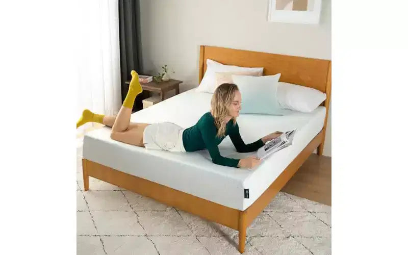 Materasso Queen in Memory Foam da 8 Pollici, Senza Fibra di Vetro, Sostegno Medio-Rigido, Sollievo dalla Pressione Zonato, Schiume e Tessuti Certificati Sicuri.