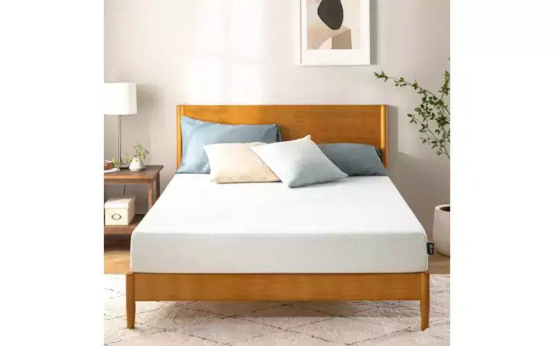Materasso Queen in Memory Foam da 8 Pollici, Senza Fibra di Vetro, Sostegno Medio-Rigido, Sollievo dalla Pressione Zonato, Schiume e Tessuti Certificati Sicuri.