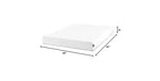 Materasso Queen in Memory Foam da 8 Pollici, Senza Fibra di Vetro, Sostegno Medio-Rigido, Sollievo dalla Pressione Zonato, Schiume e Tessuti Certificati Sicuri.