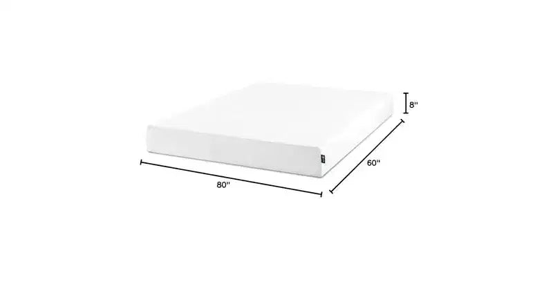 Materasso Queen in Memory Foam da 8 Pollici, Senza Fibra di Vetro, Sostegno Medio-Rigido, Sollievo dalla Pressione Zonato, Schiume e Tessuti Certificati Sicuri.