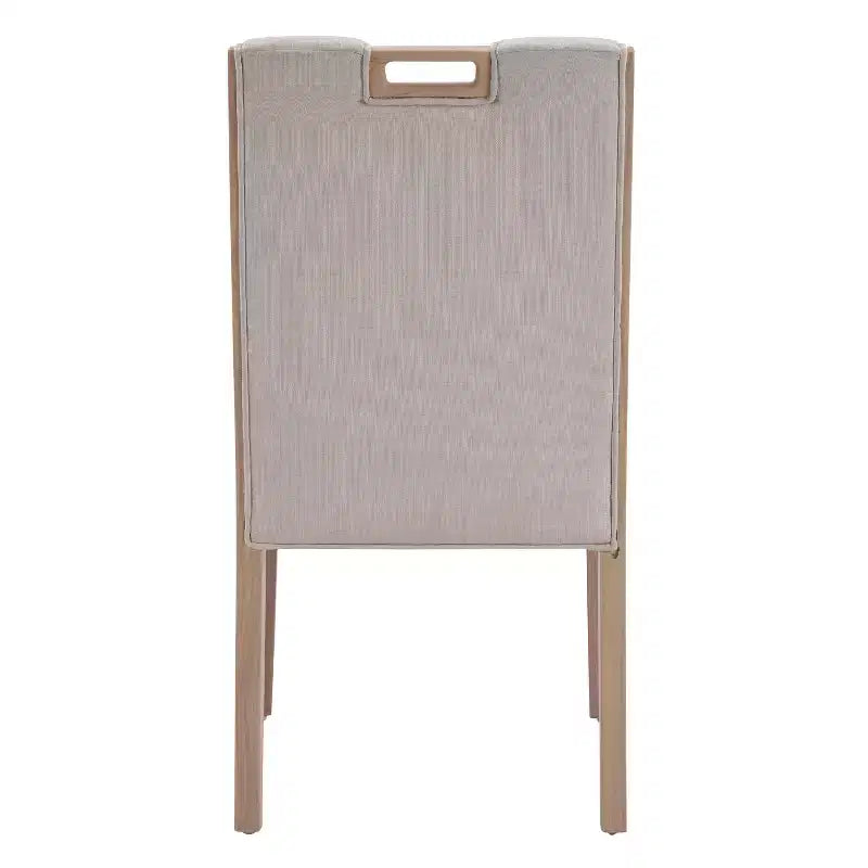Sedie moderne in legno di Hevea, imbottite e senza braccioli, per sala da pranzo (4)