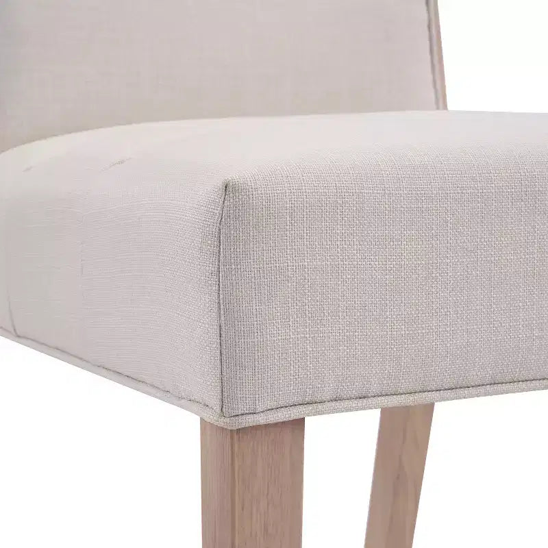 Sedie moderne in legno di Hevea, imbottite e senza braccioli, per sala da pranzo (4)