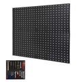 2 PCS Metal Pegboard Panels, 24 x 24 Peg Board Wall Organizer, Tools Pegboard Storage System for Workbench, Garage Tool Storage, Craft Room