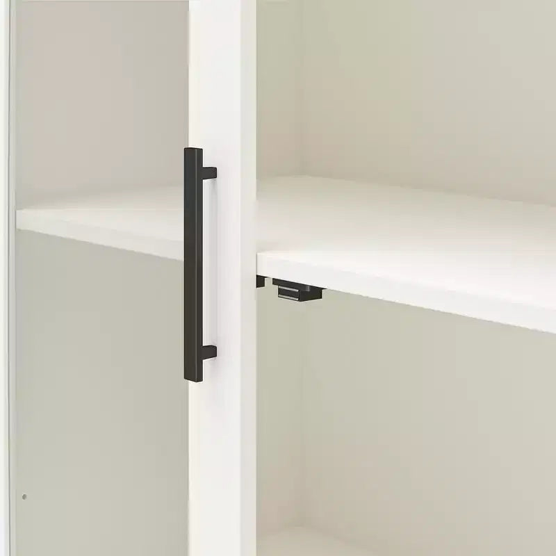 Mobile moderno in legno con vetrina
